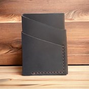 Resim MESACRAFT Hakiki Deri Cüzdan ,unisex Süper Crayz Deri, Ince Model Kredi Kartı & Kartvizitlik, 