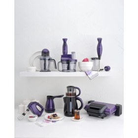 Resim Mor Renkli Çok Fonksiyonlu Mutfak Robotu, Şık ve Kullanışlı Tasarım 