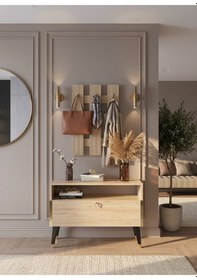 Resim Resital Portmanto Vestiyer - Gp7004-6 - Çam Gold Çam 