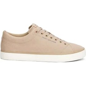 Resim Tommy Hilfiger Th Hı Vulc Low Core Canva Krem Erkek Sneaker 000000000102235670 Bej 