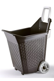 Resim BADEPO Bama Çok Amaçlı Plastik Bahçe Arabası 76 Lt Kahverengi 