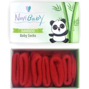 Resim Novibaby 3'lü Bambu Yenidoğan Bebek Çorabı I Rudy I 0-6 Ay 