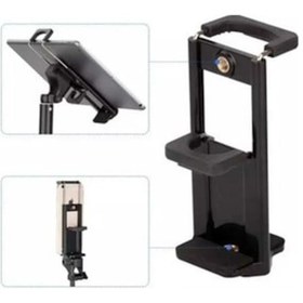 Resim Telefon Ve Tabletler Için Tripod Tutucu Başlık Profesyonel Tutucu 