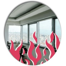 Resim Yuvarlak Ayna, Pinterest Ayna, Renkli Duvar Dekoru, Pinterest Oda Dekoru, Kırılmaz Dekorafif Ayna 