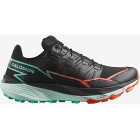 Resim Salomon Thundercross Black/cherry Tomato/electric Green Erk Patika Koşusu Ayakkabısı L47560900 Siyah 