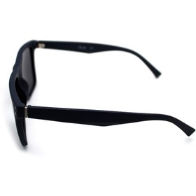 Resim Polo Hill Unisex Lacivert-Siyah Organik (UV) Cam Selüloz Asetat (Selüloid) Kapalı Çerçeve Dikdörtgen Güneş Gö 