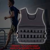 Resim 1 adet Ayarlanabilir Ağırlık Taşıma Ceketi Erkekler ve Kadınlar İçin, Koşu Nefes Alabilen Ağırlık Taşıma Kumlukları, Fitness Ağırlık Taşıma Yeleği 