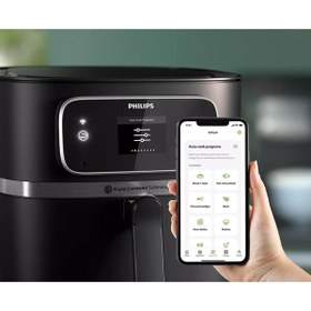 Resim Philips 7000 Seri Airfryer Combi Xxl 8,3l Geniş Hacim 22'in 1 Uzaktan Bağlantılı Airfryer,lambader Hediye 