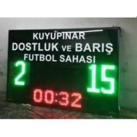 Resim Halı Saha Skorbord (kırmızı-yeşil) 