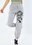 Resim Unisex Gri  Ejderha Baskılı Jogger Eşofman 