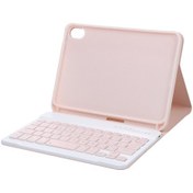 Resim Çıkarılabilir Bt Klavye Koruyucu Kılıf İnce Ve Taşınabilir Sabit Destek Kalem Yuvası İle İpad Mini6 Pembe İle Uyumlu 