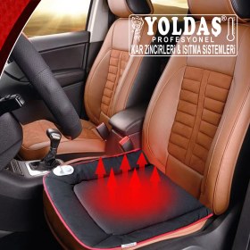 Resim Yoldaş Jel Isıtmalı Oto Koltuk Minderi - Oto Koltuk Isıtıcı - Isıtmalı Minder - 15 Saniyede 50 Derece Koltuk Isıtma Minderi 