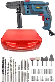 Resim STAXX POWER Super Germany Type 3000w Compact Darbeli Matkap 30 Parça Usta Kalıpçı Taşlama Seti Hediyeli 