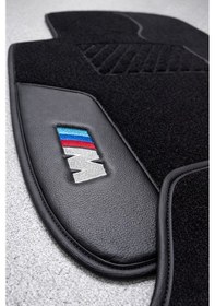 Resim Ruby/ Nakışlı Siyah Deri Desen Oto Halı Paspas Bmw 3 E 21 1975-1982 