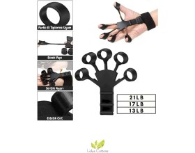 Resim Fizik Tedavi Spor Parmak El Bilek Kol Güçlendirci Kas Geliştirici Kavrama Silikon Örümcek Lastik 