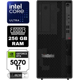 Resim Lenovo Thinkstation P2 Gen2 Intel Ultra 7 265 256GB 512GB SSD Rtx 5070TI 16GB Windows 11 Pro 750W Tower 30JQ003PTR-A35 