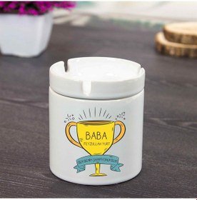 Resim İsme Özel Seramik Küllük - Sen Benim Şampiyonumsun 