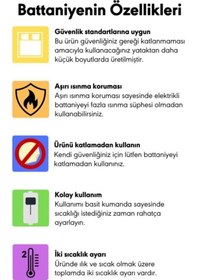 Resim Seçkin Boyralı Çift Kişilik Elektirikli Battaniye Keçeli 