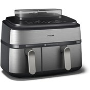Resim Philips Yeni Çift Hazneli Airfryer 