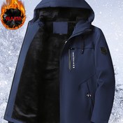 Resim Erkekler için Son Derece Soğuk Hava Ceketi - Tam Fermuarlı Rüzgar Geçirmez Kışlık Mont, Hafif Termal İzoleli Kayak Ceketi, Kayak, Snowboard, Yürüyüş için -40°C/-40°F sıcaklıkta ideal, Siyah, Açık Hava Aktiviteleri, Fonksiyonel Dış Giyim, Yüksek Performans Kumaş, Açık Hava Tutkunları, Kayak Giyim Erkekler 