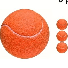 Resim Elmpaly Siyah 6 Adet Dayanıklı Tenis Topu Başlangıç Seviyesi Yüksek Sekme Antrenman Topu Taşınabilir 