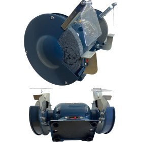 Resim Stilmax Germany Type 175 mm 550 Watt Tezgah Üstü Taşlama Bakır Sargı Bıçak Balta Bileme Çark Taşı Taş Motoru 