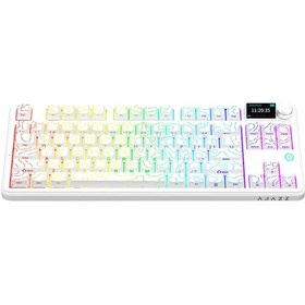 Resim Ak870 V2 Desenli 3 Modlu Tft Ekranlı Mekanik Klavye - 10.000 Mah Batarya 