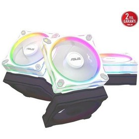 Resim Asus Prıme Mr120 Argb Reserve 12cm Kasa Fanı 3-lü Paket Beyaz 90da00l3-b09020 