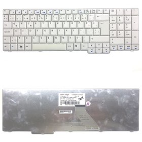Resim Acer Uyumlu Aspire 6930G Klavye - Türkçe Beyaz- 