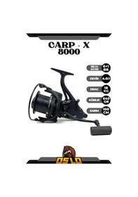 Resim Carp-x 8000 Baitrunner 420cm 100-200gr Camarro Surf Profesyonel Kıyı Olta Takımı Seti 