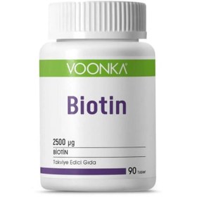 Resim VOONKA Biotin 2500 Mcg 90 Tablet 