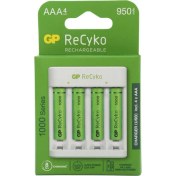 Resim Gp E411 USB Pil Şarj Cihazı 4 Adet 1000 Aaa Ince Pilli Set 