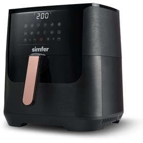 Resim Simfer SK-6704 Air Fry Smart Siyah 8 lt Yağsız Fritöz 