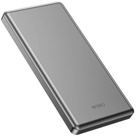 Resim WIWU Ultra İnce Taşınabilir Powerbank Wiwu Wi-P013 Slim Serisi LED Işık Göstergeli 10000mAh 22.5W Gri 