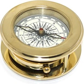 Resim Erseyy Ahşap Kutulu Pirinç Mercekli Pusula 