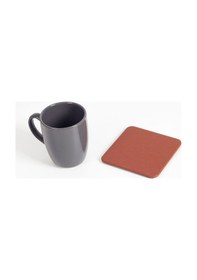 Resim Turgut Office Deri Bardak Altlığı Taba 1 Adet Taba 