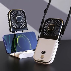 Resim Taşınabilir USB Şarj Edilebilir Fan | 3000mAh Lityum Pil-Polimer | 180° Katlanabilir Kablosuz Masa Fanı Ayarlanabilir Başlıkla | Seyahat ve Ev Kullanımı İçin Çok Fonksiyonlu Mini Kişisel Fan, Fan Aksesuarları 