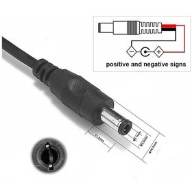 Resim 5.5Mm X 2.1Mm 15Cm Erkek Adaptör Kablosu 22Awg 36V 3A Besleme 