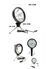 Resim ModaCar 3 Ayaklı El Projektörü 360 Derece Avcı Projektörü Tekne Projektör 