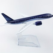 Resim 16CM Azerbaycan 787 Alüminyum Alaşım Uçak Modeli, Mavi 