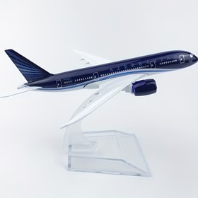Resim 16CM Azerbaycan 787 Alüminyum Alaşım Uçak Modeli, Mavi 