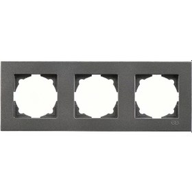 Resim Günsan Eqona Füme Üçlü Çerçeve 