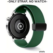 Resim Gaojunshop01 Alfalfa 20mm Manyetik Likoş Desenli Kol Saati Kayışı Hafif Bej Rahat 