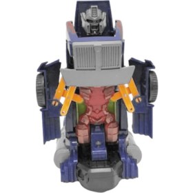 Resim Can Oyuncak Otomatik Dönüşen Pilli Robot Sesli Işıklı Müzikli 20 cm Kaliteli Plastik Yapı 