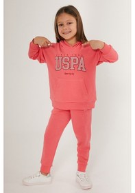 Resim U.s. Polo Assn. Kız Çocuk Pembe Eşofman Takımı Pembe 