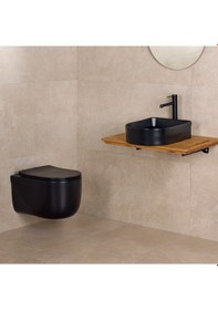 Resim Et-h5110ms Asma Klozet Mat Siyah 