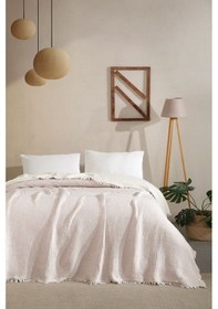 Resim Varol 5 Katlı %100 Pamuk Müslin Yatak Örtüsü 230x240 Cm Bej/cıftkısılık Bej 
