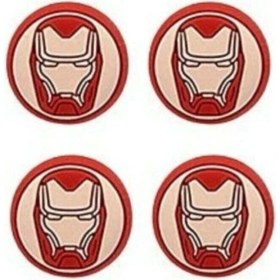 Resim Cafele Desenli Sony Ps5/ps4/ps3 Analog Koruyucu Silikon Pad-Iron Man 