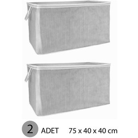 Resim Yastık Hurcu Maxi Hurç 75x40x40 Cm Gri - 2 Adet Renkli 