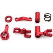 Resim Pazly Yedek Ve Traxxas Seti Servo Rc Parça Koruyucu İçin Geeroyoo Direksiyon Bellcranks Araçlar Alüminyum 6845x 1/10 - Ly 